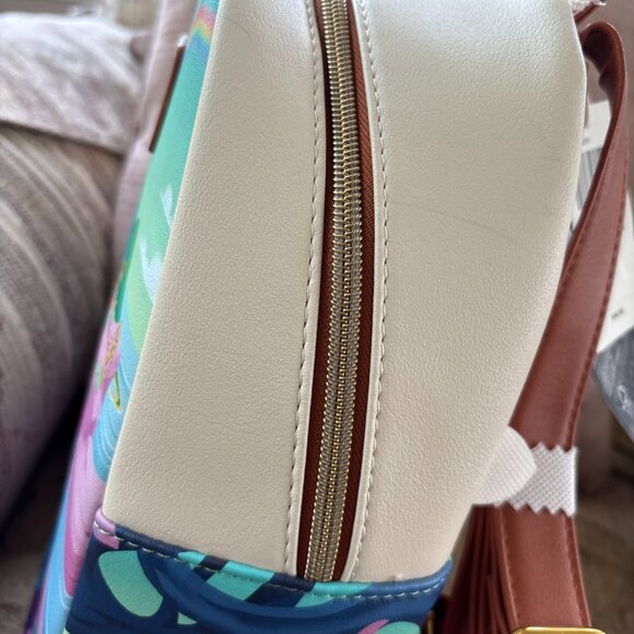 Loungefly Disney Peter Pan and Wendy Mermaid Lagoon Mini Backpack New with Tags - Picture 9 of 9